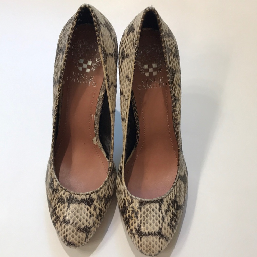 Vince Camino Snake Skin Heels